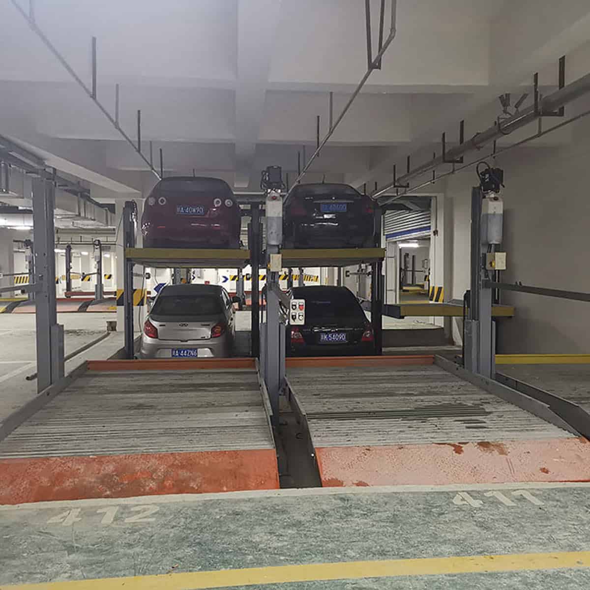 俯仰式機械式停車庫拆除